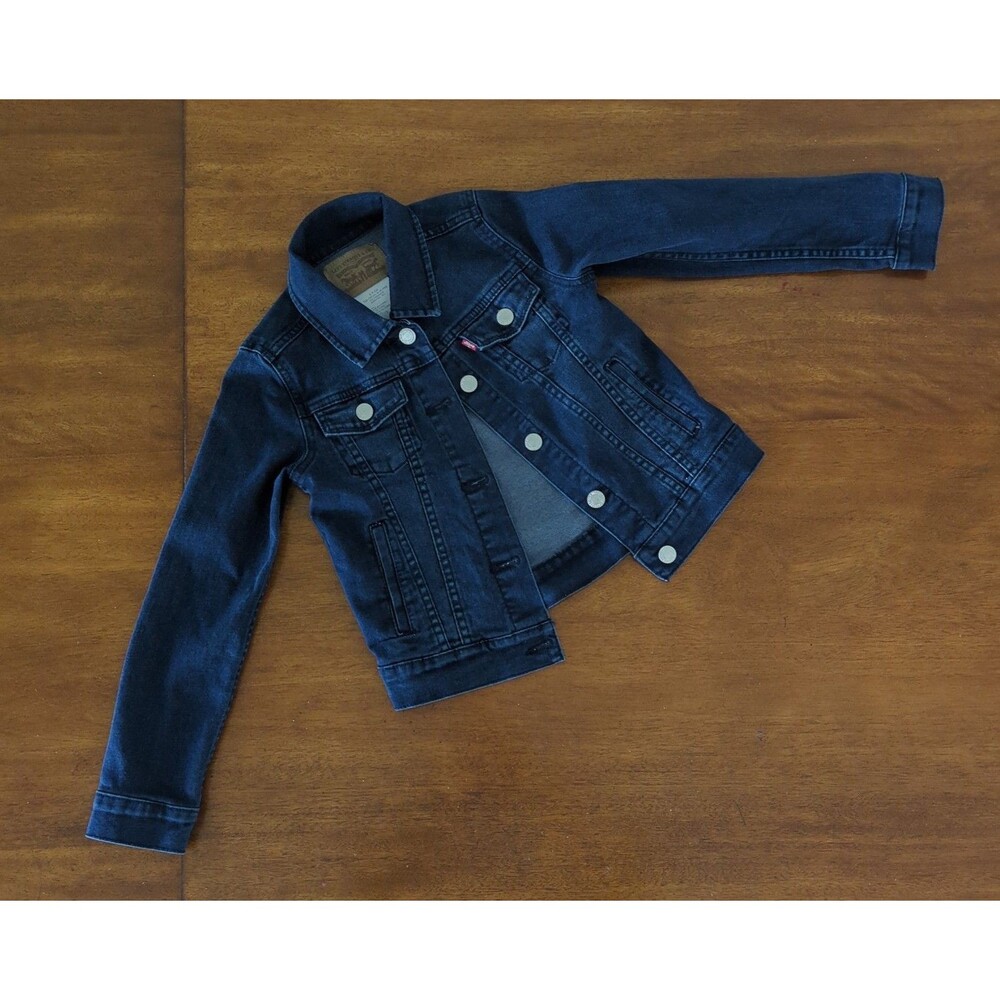 LEVI'S Youth Boy/Girls Denim Jean Jacket size Small 8/10 122-128cm EUC
